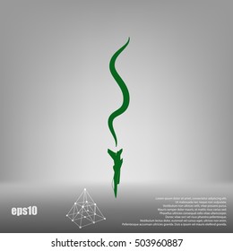 Plane Accident. Vector Illustration