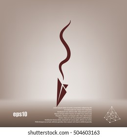 Plane Accident. Vector Illustration