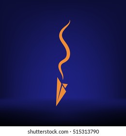 Plane Accident. Vector Illustration