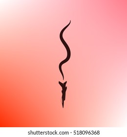 Plane Accident. Vector Illustration