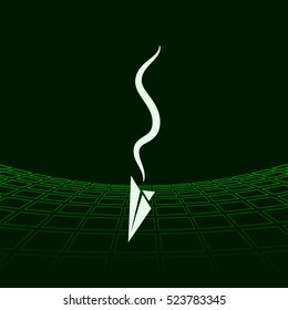 Plane Accident. Vector Illustration