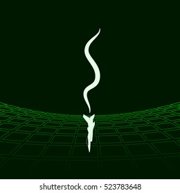 Plane Accident. Vector Illustration