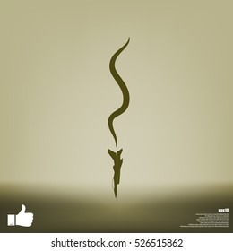 Plane Accident. Vector Illustration