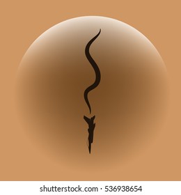 Plane Accident. Vector Illustration