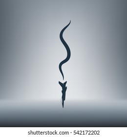 Plane Accident. Vector Illustration