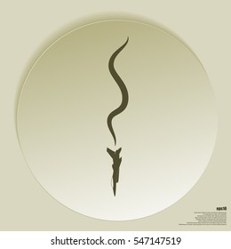 Plane Accident. Vector Illustration