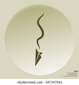 Plane Accident. Vector Illustration