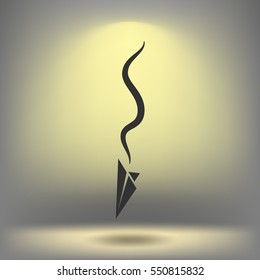 Plane Accident. Vector Illustration