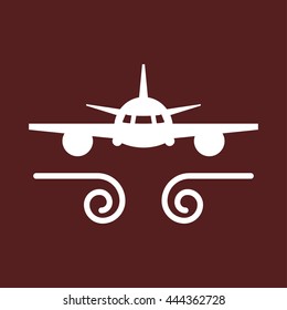 plane air turbulence icon