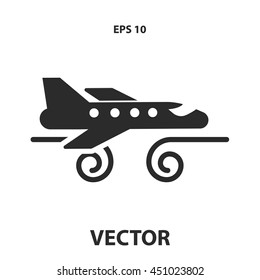 plane air turbulence icon
