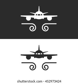 Plane Air Turbulence Icon