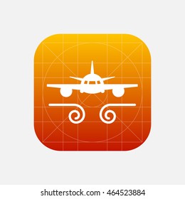 plane air turbulence icon