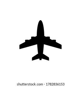 Plane or aircraft glyph icon