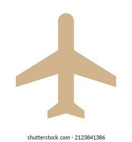 símbolo de signo de icono del vector del avión. ilustración gráfica aislada