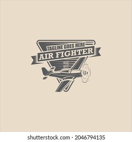 Plane Airplane Aircraft Logo Design Vector Image