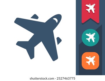 Avião, Avião, Ícone De Voo. Profissional, ícone pixel perfeito. Formato EPS 10.