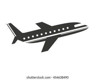 plane airplane flying icon vector isolated graphic