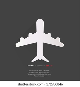 Plane, airplane icon