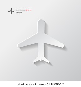 Plane, airplane icon