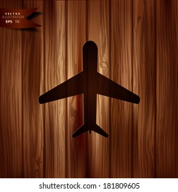 Plane, airplane icon
