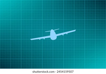 Icono de avión, avión. Diseño plano.