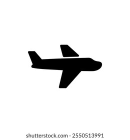 Plane, airplane icon in generic style. Flight sign symbol