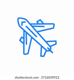 plane airplane icon sign vector