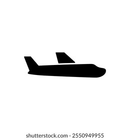 Plane, airplane icon in simple style. Flight sign symbol