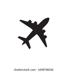 plane (airplane) icon vector illustration.