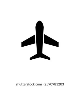 Plane, airplane, icon vector sign 