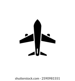 Plane, airplane, icon vector sign 