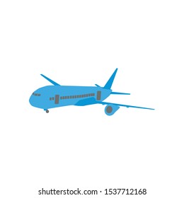 the plane or airplane, transportation vector, flight.
