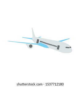 the plane or airplane, transportation vector, flight.