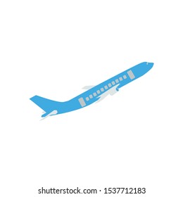 the plane or airplane, transportation vector, flight.