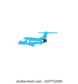 the plane or airplane, transportation vector, flight.