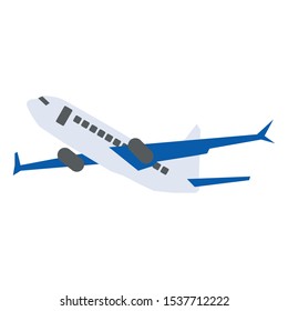 the plane or airplane, transportation vector, flight.