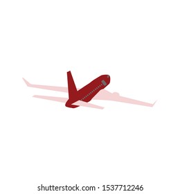 the plane or airplane, transportation vector, flight.