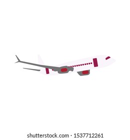 the plane or airplane, transportation vector, flight.