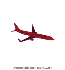 the plane or airplane, transportation vector, flight.