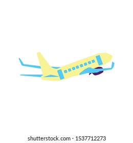 the plane or airplane, transportation vector, flight.