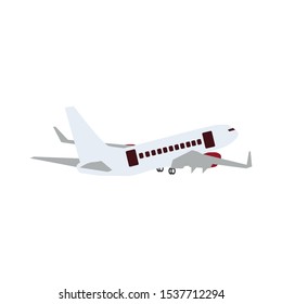 the plane or airplane, transportation vector, flight.