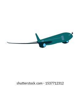 the plane or airplane, transportation vector, flight.