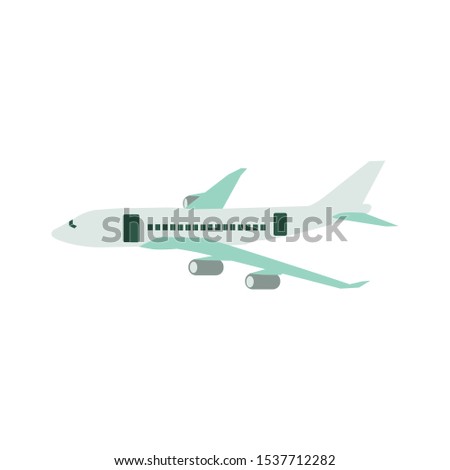 the plane or airplane, transportation vector, flight.