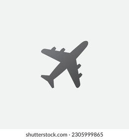 Plane Airport Icon Illustration Vector Editable Color 