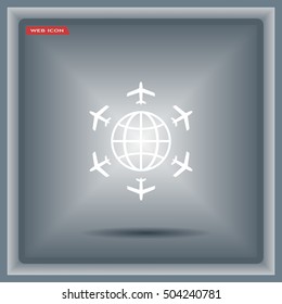 plane around the planet