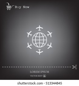 plane around the planet