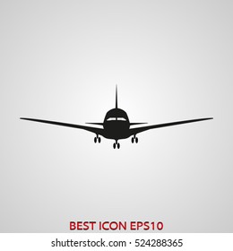 plane, aviation, vector icon, eps10
