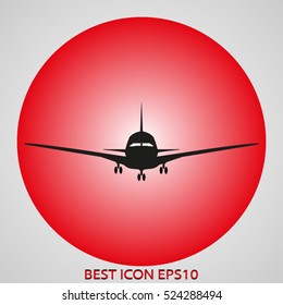 plane, aviation, vector icon, eps10