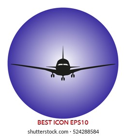 plane, aviation, vector icon, eps10