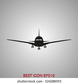 plane, aviation, vector icon, eps10